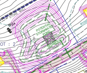 Stormwater Pond Design Plan 03